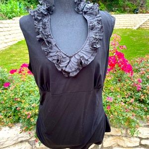 Dressy, black, sleeveless, Blouse, size L